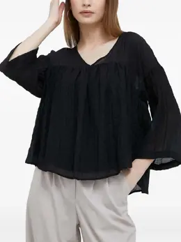 DKNY: Чёрная блуза 