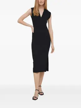 DKNY: Платье с v-образным вырезом 