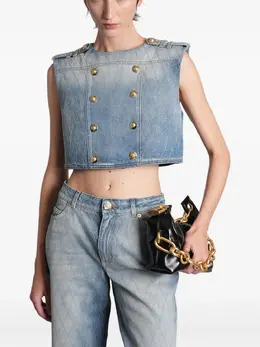 Balmain: Топ на пуговицах 