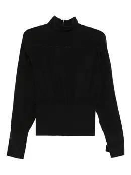 Sportmax: Шёлковая блуза 
