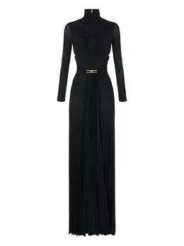 Elisabetta Franchi: Плиссированное платье 