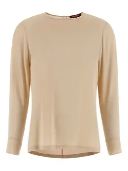 Max Mara: Бежевая блуза 