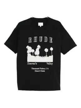 RHUDE: Футболка с принтом 