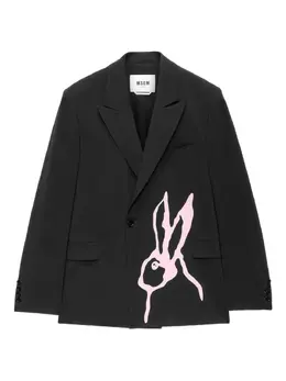 MSGM: Жакет из кролика 