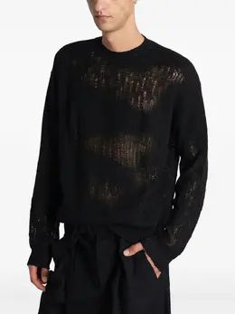 Ann Demeulemeester: Рваный свитер 