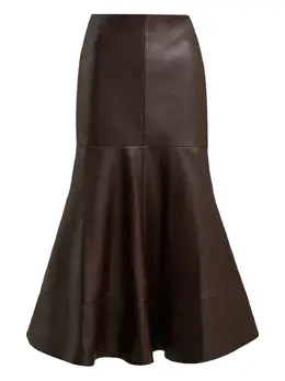 Brandon Maxwell: Кожаная юбка 