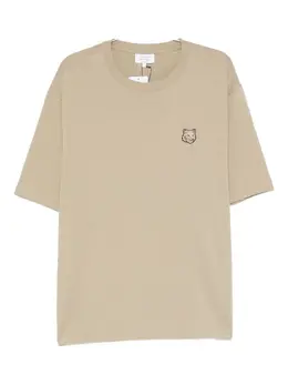 Maison Kitsuné: Бежевая футболка 
