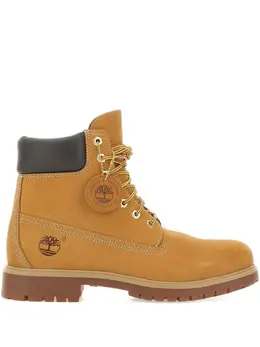 Timberland: Бежевые ботинки 