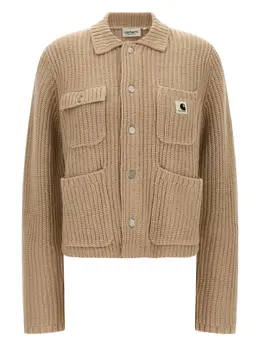 Carhartt WIP: Бежевый кардиган 