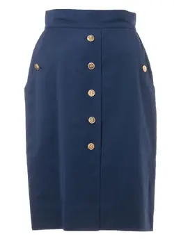 CHANEL Pre-Owned: Синяя юбка 