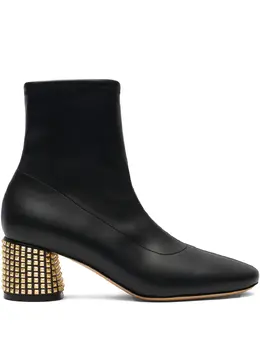 Casadei: Чёрные ботинки 