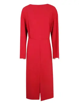 Carven: Платье с длинным рукавом 