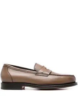 Santoni: Светлые туфли 