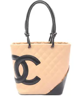 CHANEL Pre-Owned: Бежевая сумка 