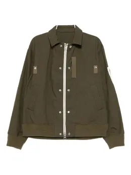 sacai: Куртка цвета хаки 