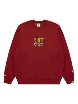 AAPE BY *A BATHING APE®: Красный свитшот 