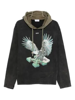 Off-White: Чёрная толстовка  Arrow