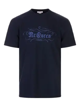 Alexander McQueen: Голубая футболка 