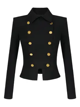 Elisabetta Franchi: Чёрная куртка 