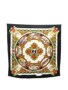 Hermès Pre-Owned: Чёрный шарф 