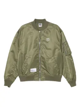AAPE BY *A BATHING APE®: Куртка цвета хаки 