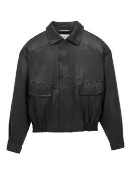 Saint Laurent: Кожаная куртка 
