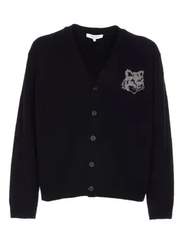 Maison Kitsuné: Чёрный кардиган 