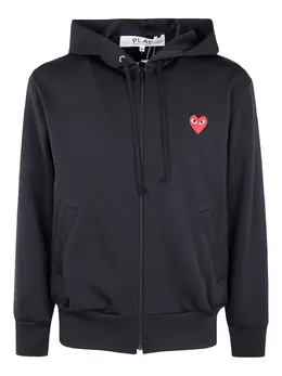 Comme Des Garçons Play: Чёрная толстовка  Heart
