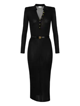 Elisabetta Franchi: Жаккардовое платье 