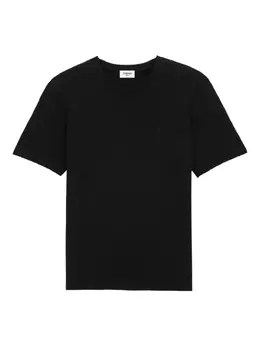 Saint Laurent: Чёрная футболка 