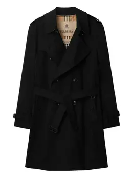Burberry: Двубортный плащ 