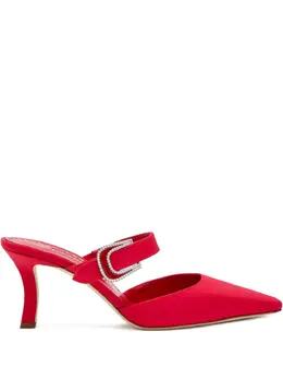 Manolo Blahnik: Красные сабо 