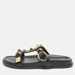 Valentino: Чёрные сандалии  Roman Stud