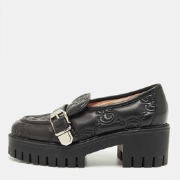 Gucci: Чёрные лоферы  GG