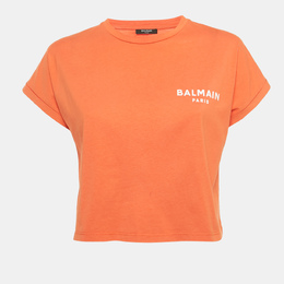 Balmain: Оранжевый топ 