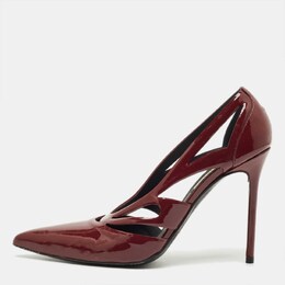 Balenciaga: Бордовые туфли  Cut