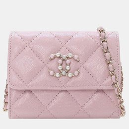 Chanel: Розовый картхолдер 