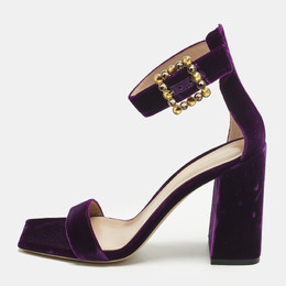 Gianvito Rossi: Фиолетовые сандалии  Portofino