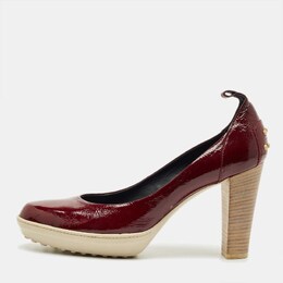 Tod's: Бордовые туфли 