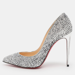 Christian Louboutin: Серебристые туфли  Pigalle
