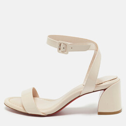 Christian Louboutin: Бежевые сандалии 