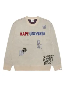 AAPE BY *A BATHING APE®: Свитер с принтом 