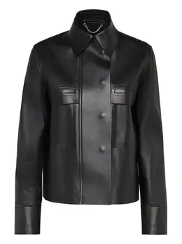 Ferragamo: Кожаная куртка 