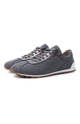Brunello Cucinelli: Серые кроссовки 