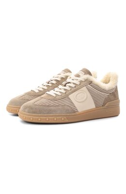 Valentino: Бежевые кеды 