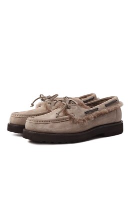 Brunello Cucinelli: Бежевые мокасины 