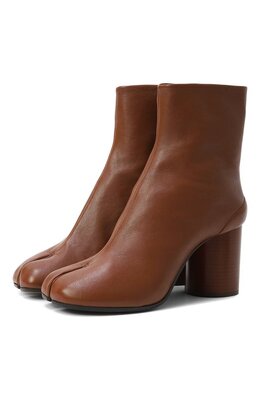 Maison Margiela: Коричневые ботинки  Tabi