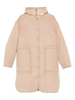 Moncler: Пальто с капюшоном 