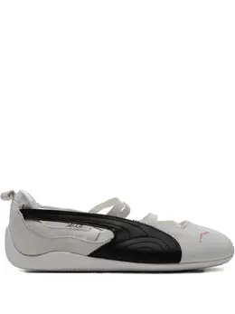 PUMA: Белые балетки  Speedcat