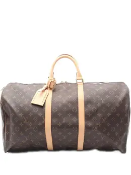 Louis Vuitton Pre-Owned: Коричневая дорожная сумка 